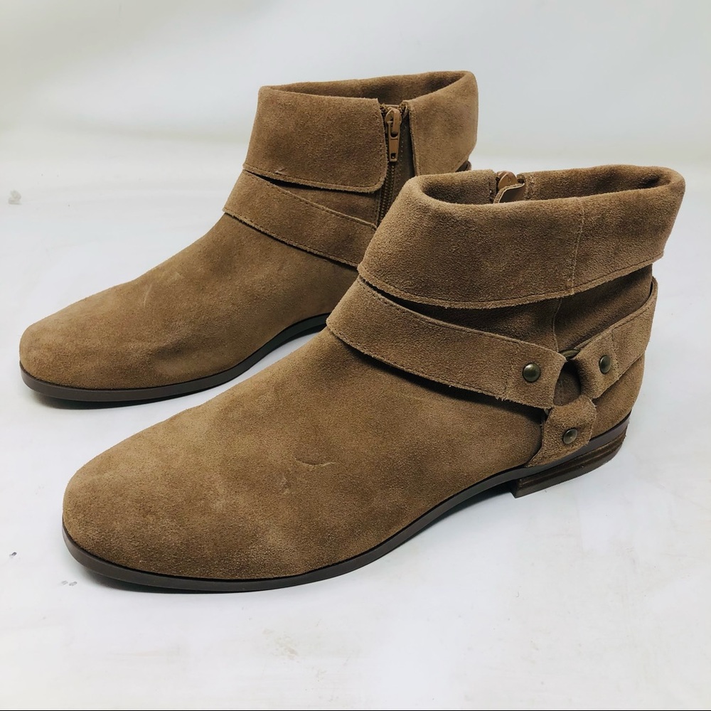 Sole Society Tan SuedeAnkle Booties